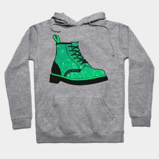 Green Glittery Boot Hoodie